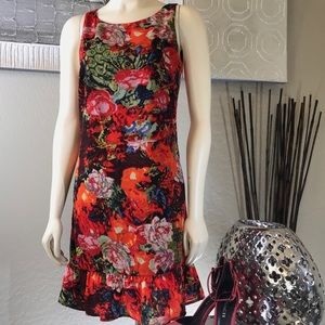 ELLEN TRACY- 🌹FLORAL ABSTRACT DRESS
